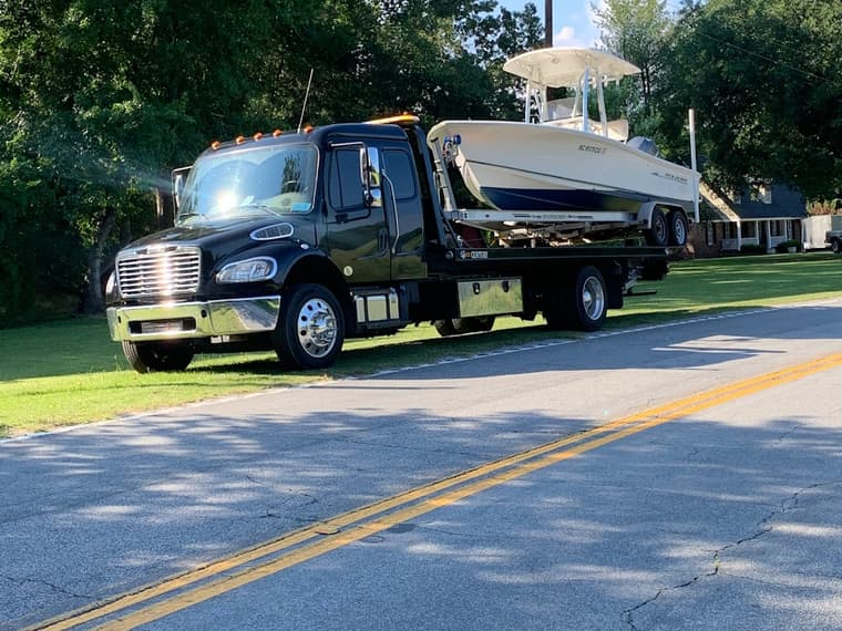 Boat transport in the Lowcountry
